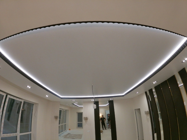 Фото двухуровневого потолка